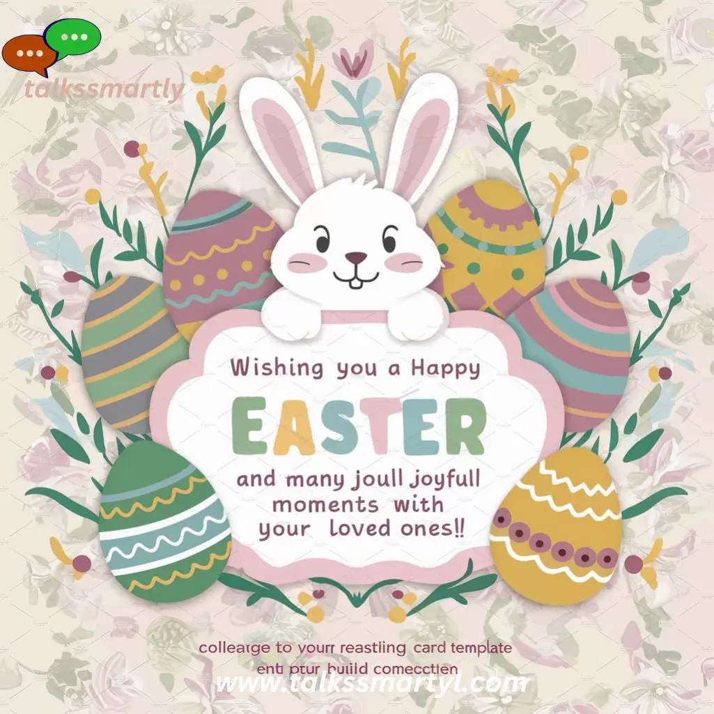  Easter Wishes Card Template for Colleagues