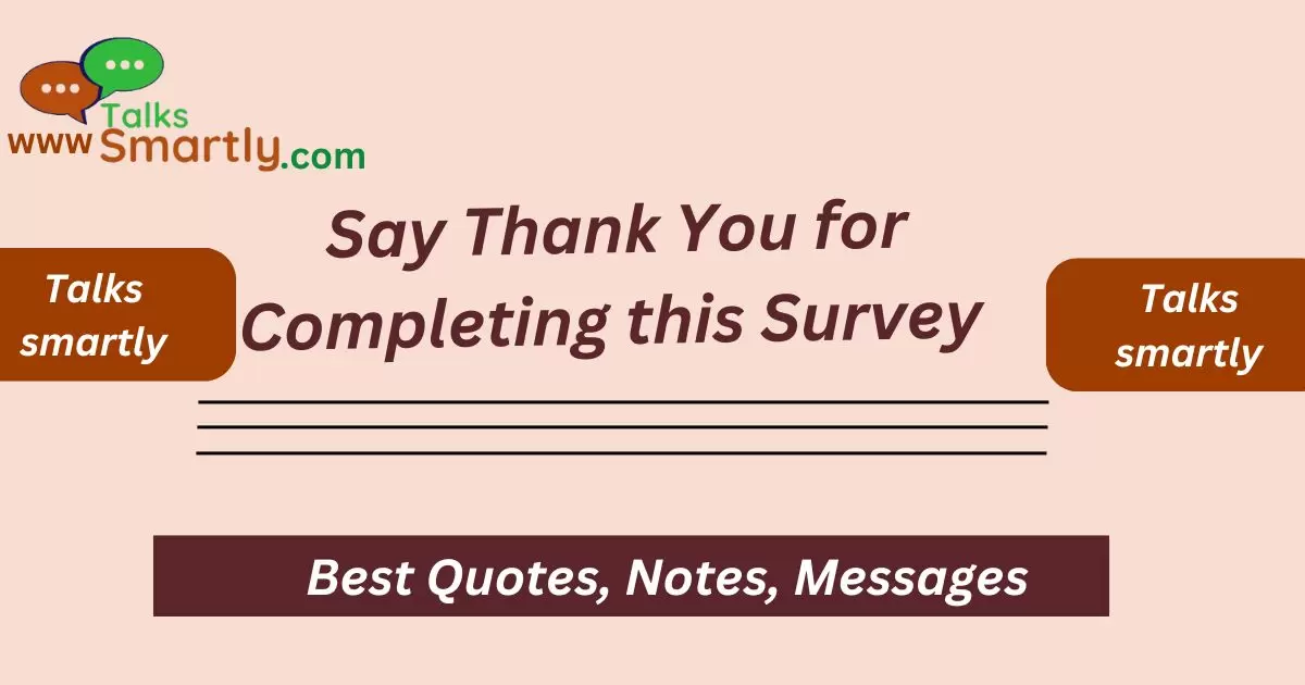 Completing this Survey