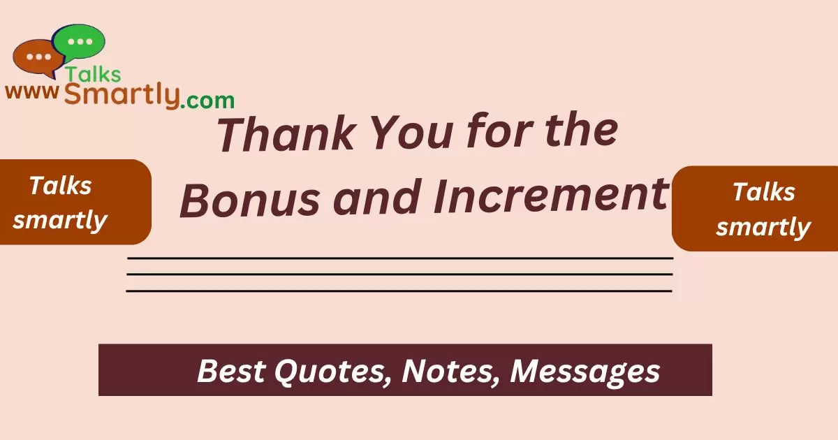 for the Bonus and Increment