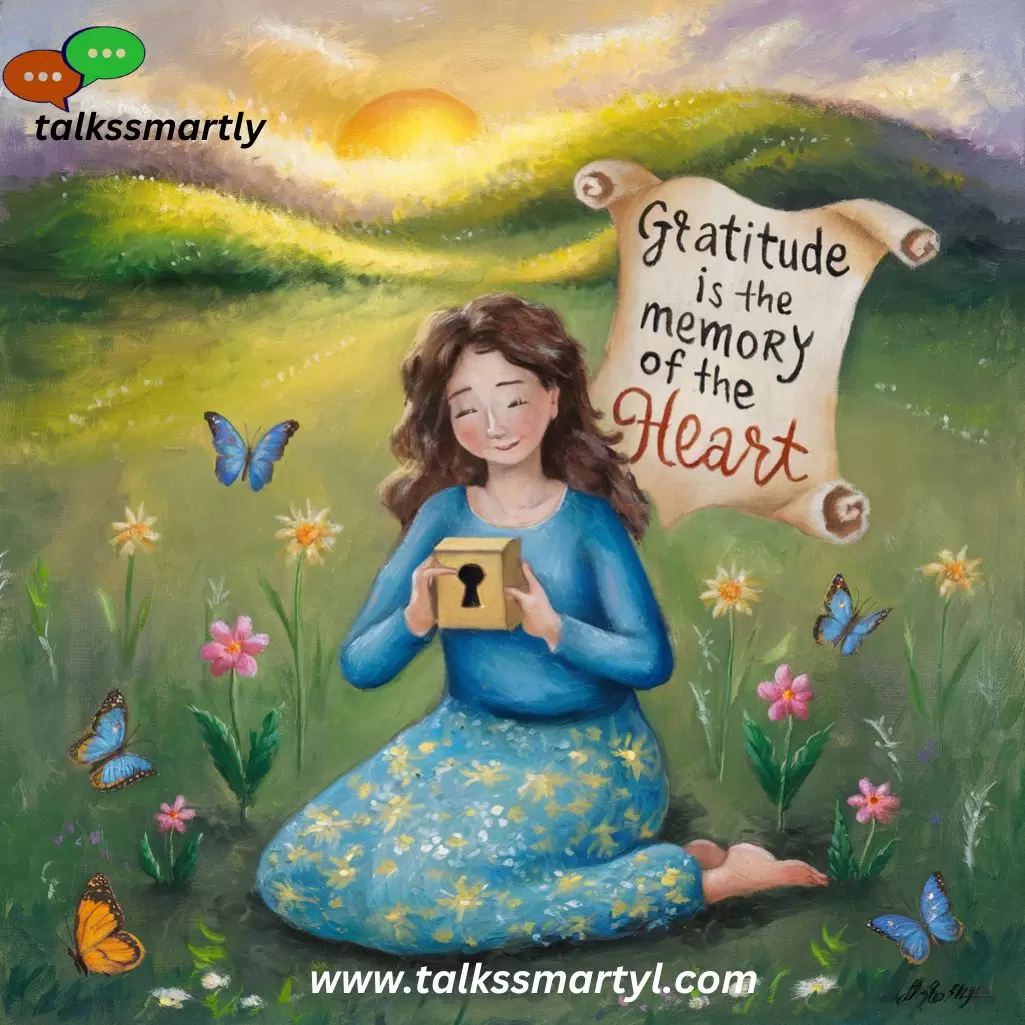 Gratitude is the memory of the heart