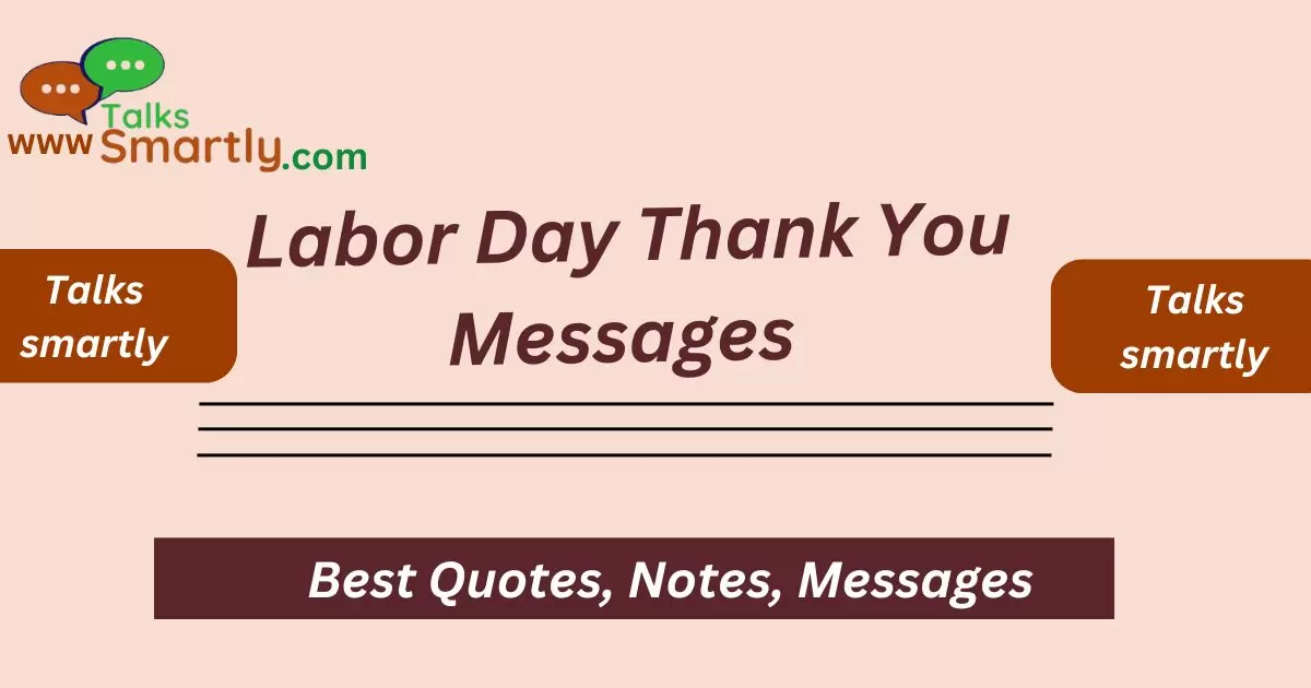 Labor Day Thank You Messages