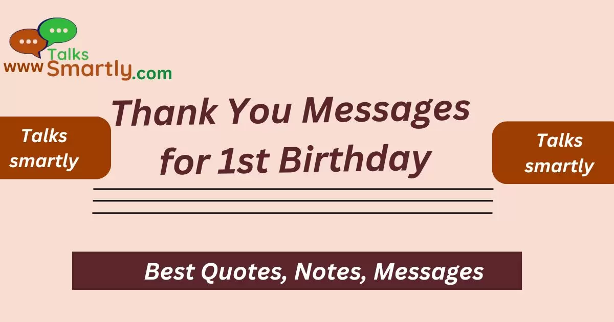 Messages for 1st Birthday