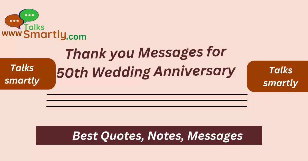 Messages for 50th Wedding Anniversary