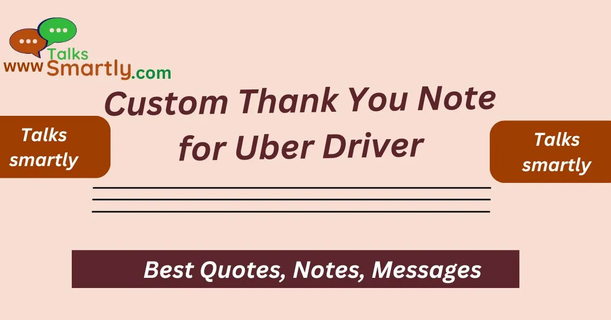 Note for Uber Driver