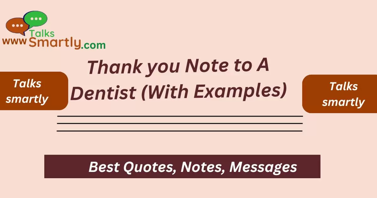 Note to A Dentist