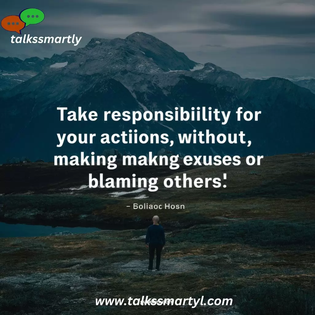 take responsibility