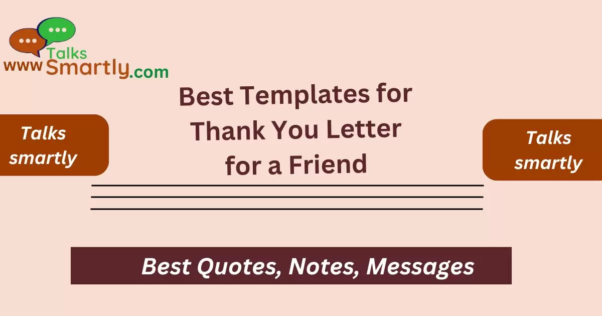 Templates for Thank You Letter