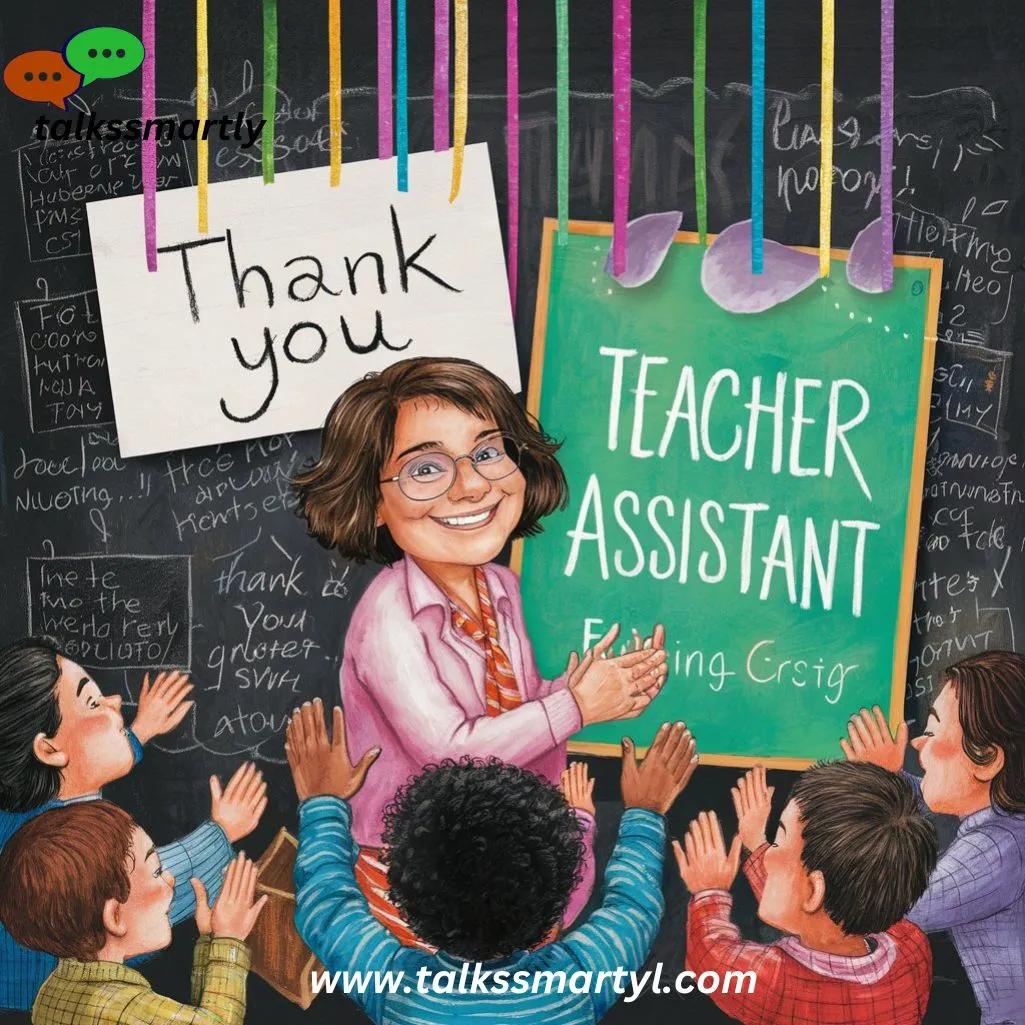 Thank you for being an exemplary teacher assistant.