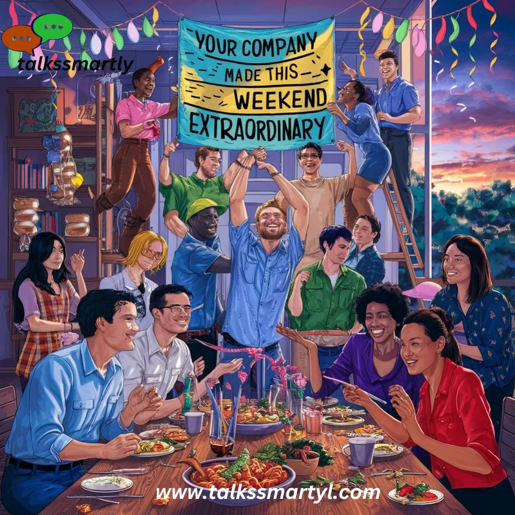 Your company made this weekend extraordinary. 