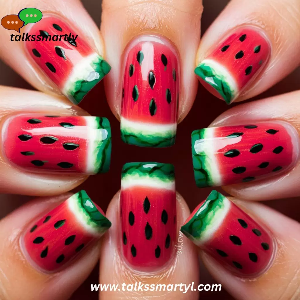 Watermelon Nails