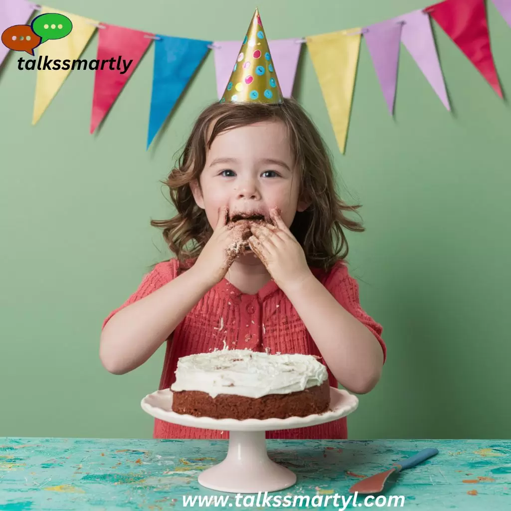 "Happy birthday! Time to unleash your inner child and eat cake with your hands!"