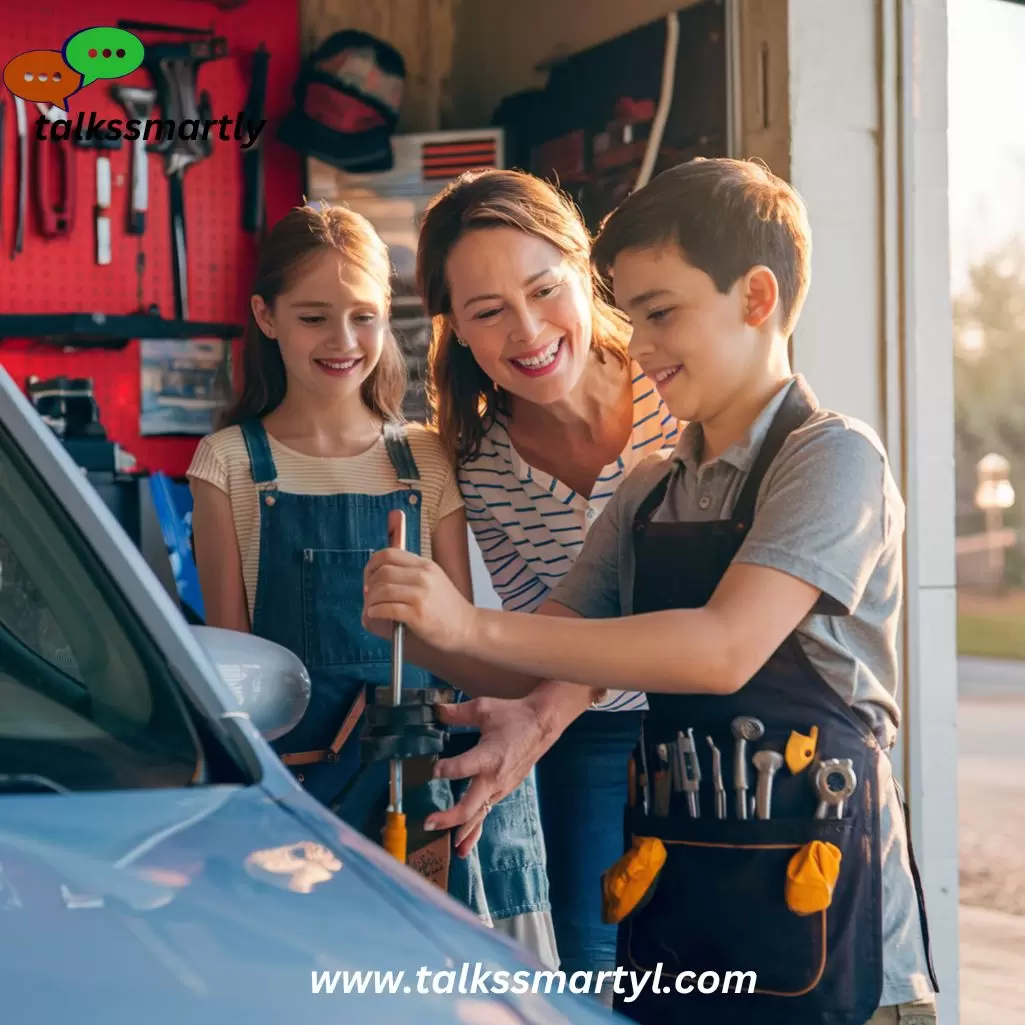 "I always wanted a son, and now I have one who knows how to fix things—like my daughter's car!"