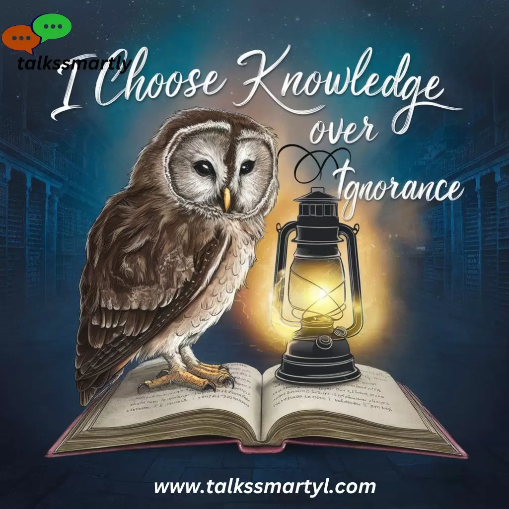 "I choose knowledge over ignorance."