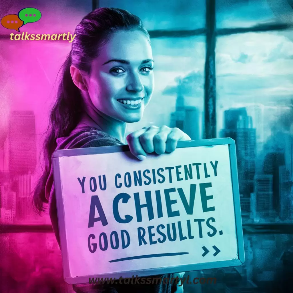 “You consistently achieve good results.”