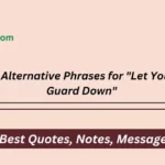 Let Your Guard Down