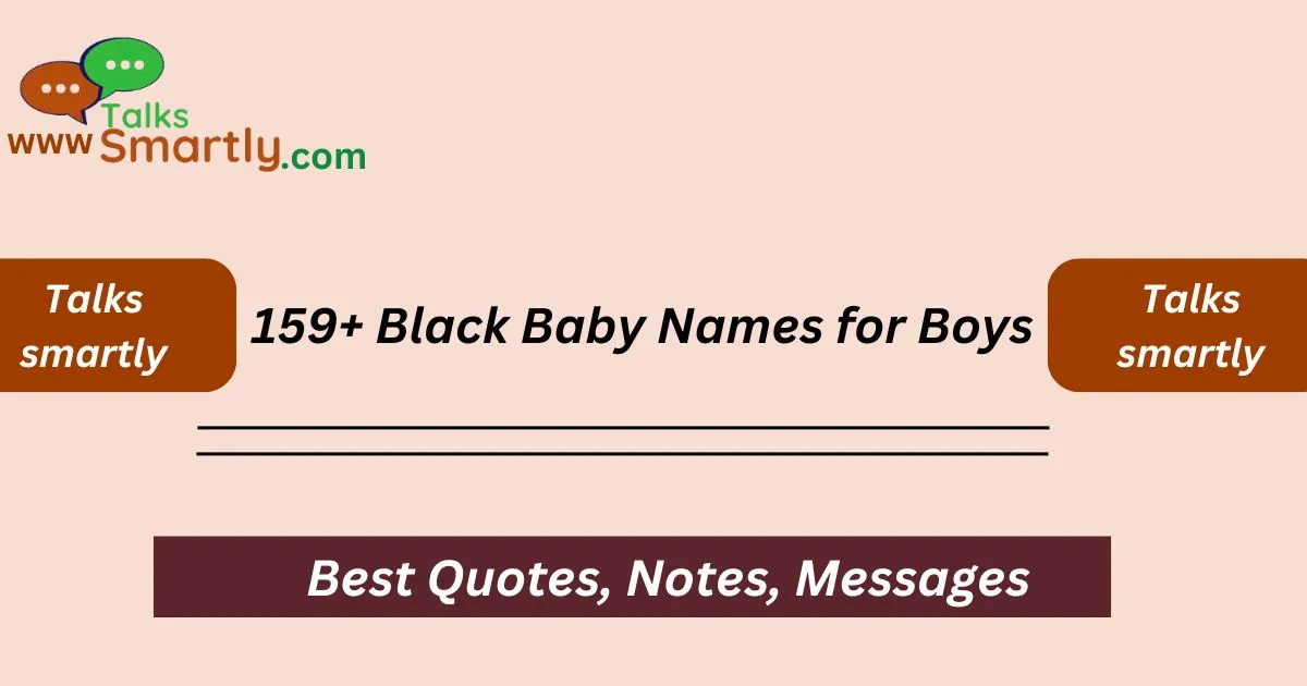 Black Baby Names for Boys