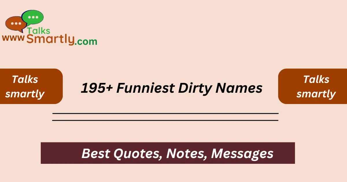 Funniest Dirty Names