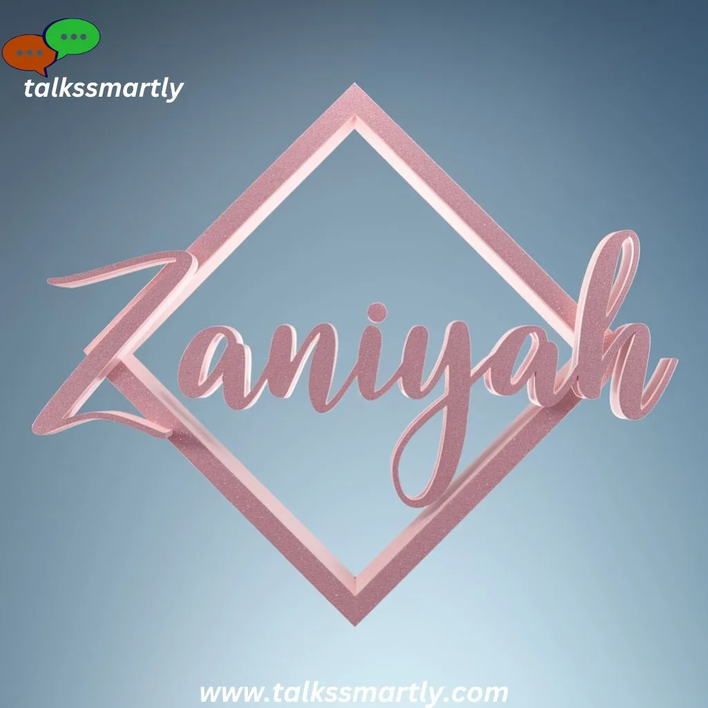 Zaniyah meaning beautiful