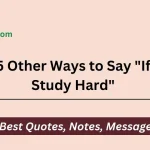 Other Ways to Say "If I Study Hard"